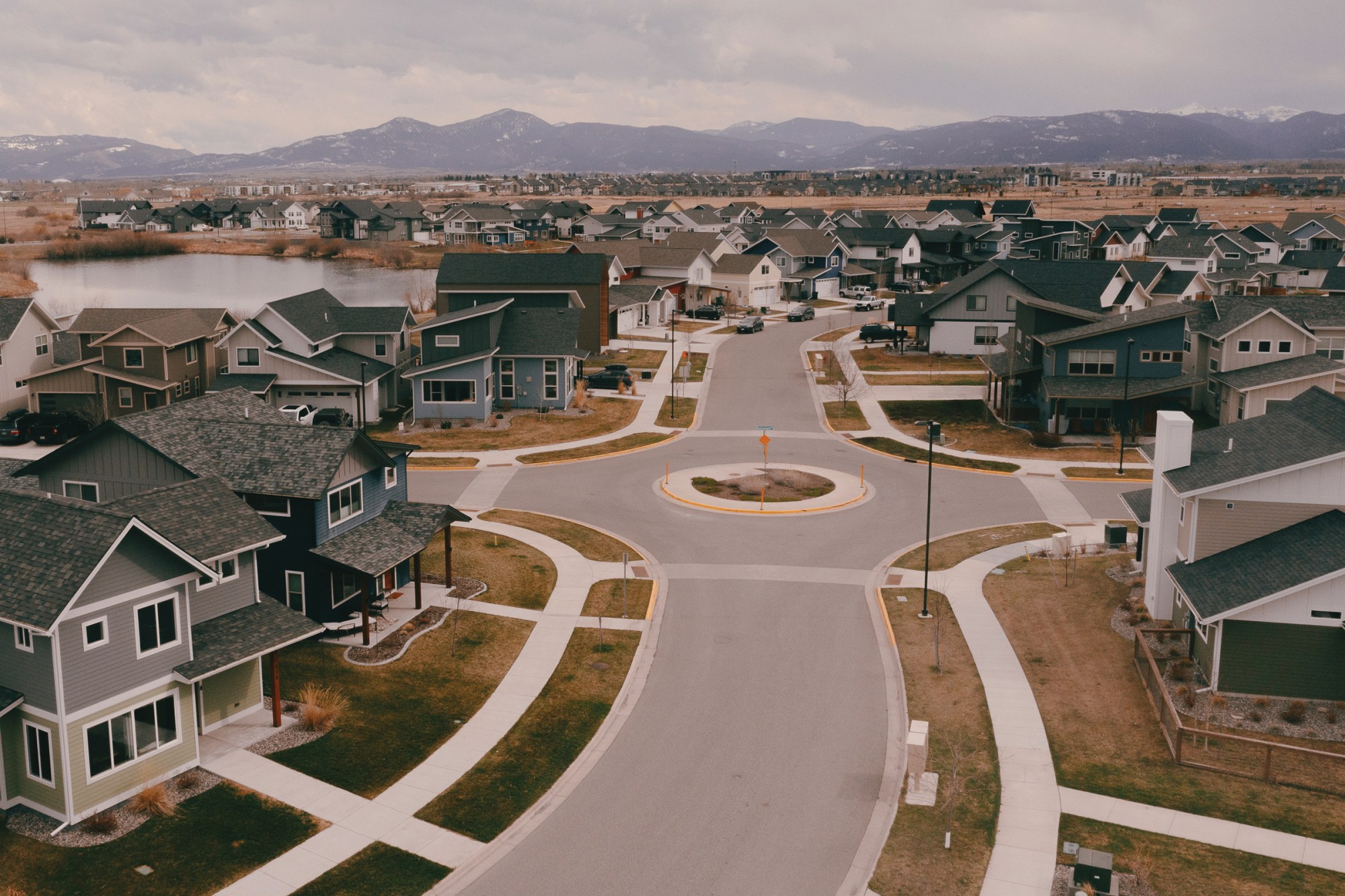 New homes in Bozeman's Valley West.