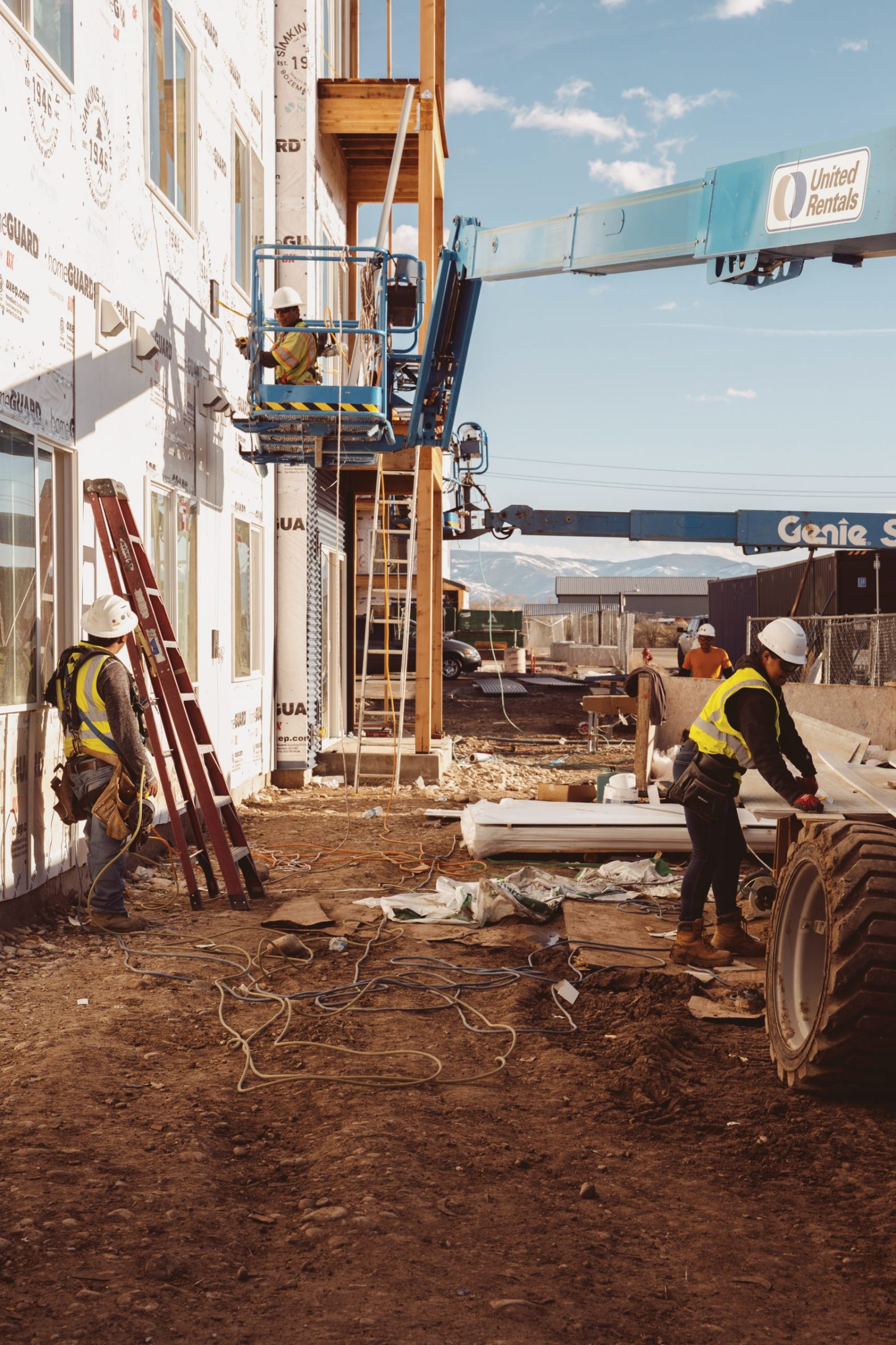 A new apartment complex under construction in Bozeman, Montana’s Valley West area.