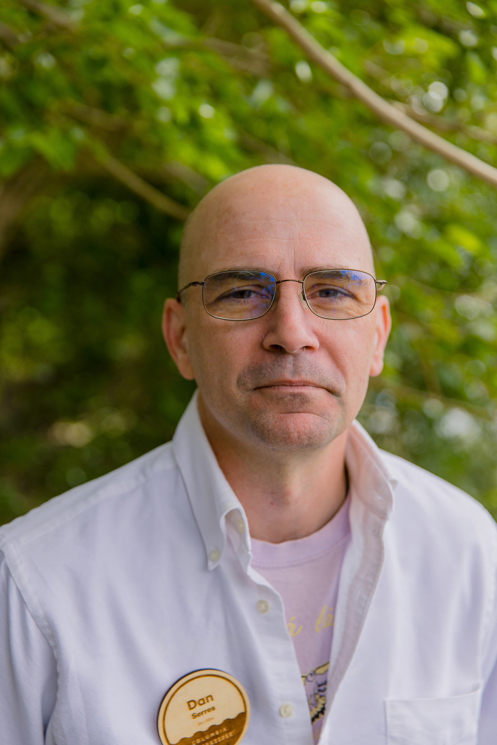 Dan Serres, advocacy director at Columbia Riverkeeper, during the Hanford Journey in June.