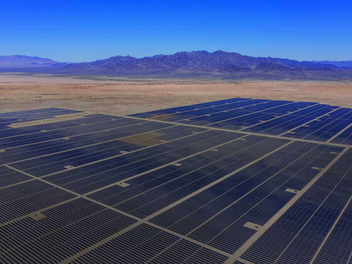 The Palen solar site on BLM land in Riverside County, California.